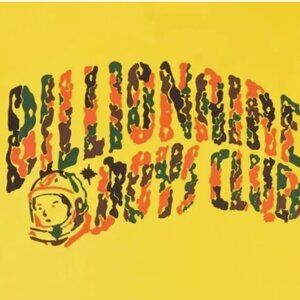 Billionaire Boys Club Camo Arch Logo Graphic Tee Habanero Gold Size Large